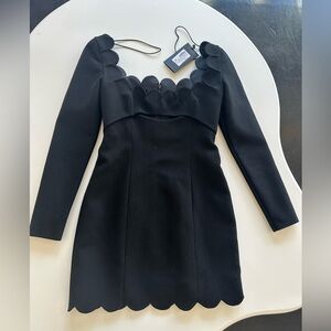 NWT Saint Laurent YSL Black Mini Dress 34